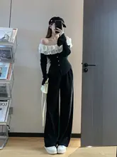 簡約デザインの高腰ワイドパンツ【フィット・柔らかい生地】