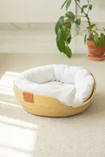 猫の巣 藤編 通気性 季節通用 夏 猫のベッド