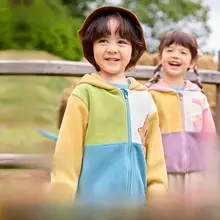 秋用ベビーコート【抗静電気・両面フリース・フード付き・男の子用】