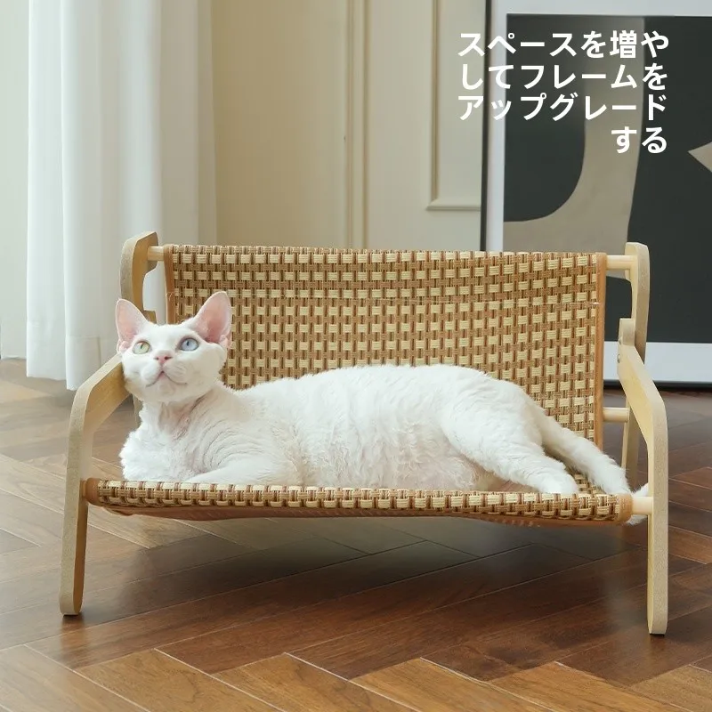 できる藤編みキャットベッド：一人暮らしの猫用家具としての実用性とサイズの最適化