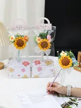 精緻なひまわりデザインのボールペン【特別なギフト・先生へのプレゼント】