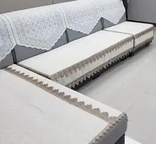 シンプルデザインの防滑ソファマット【雪尼尔・無地・背もたれカバー対応】