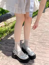 シルバーのフランス風ビンテージラウンドトゥハイヒールパンプス【春用・カジュアルスタイル  ・マリージェーン】