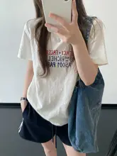 半袖Tシャツ レディース コットン100% クルーネック ゆったり 正肩 着回し ふんわり