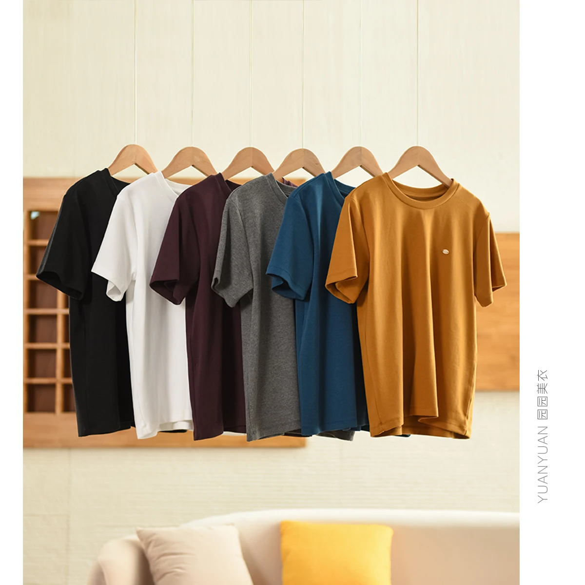 50代に合うファッション Tシャツ オーガニックコットン インディゴ