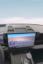 方程豹5用 車載磁吸式スマートフォン固定スタンド【収納メガネボックス付き】