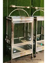 高品質304不銹鋼製の大型オウム用鳥かご【防止用設計・頑丈タイプ】