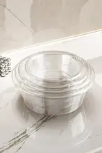 透明な洗面器【大サイズ・厚手プラスチック・家用・学生寮用】