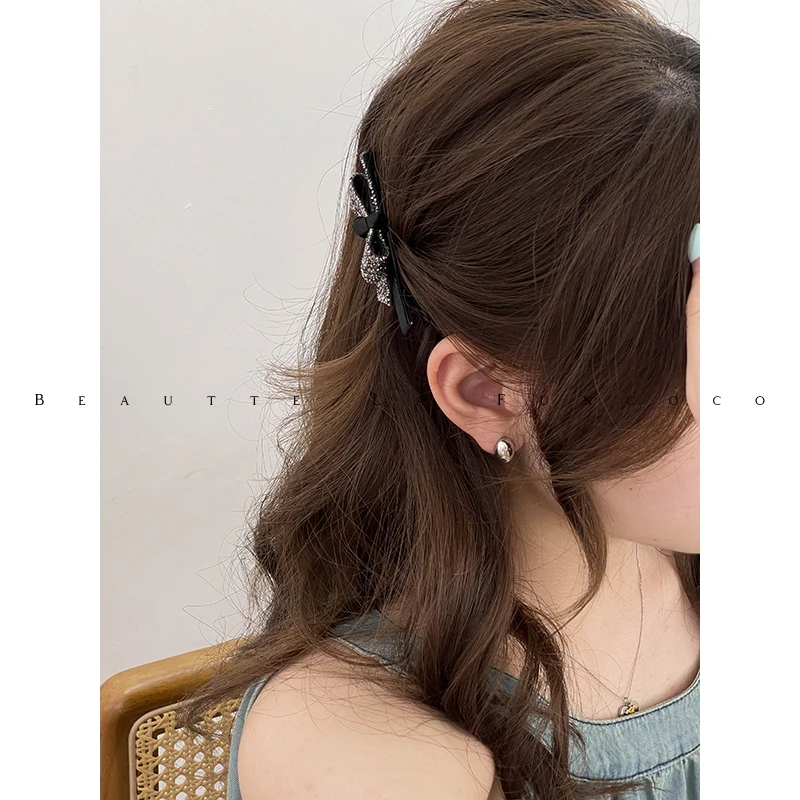 リボン付き ブラックストーンポニーテールヘアゴムの使い方と特性