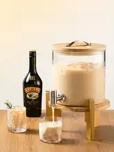 耐熱性ガラス冷水ポット【蓋付き・飲料用・持ち手付き】