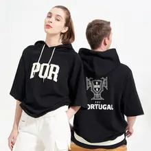 ポルトガル代表チーム公式商品【ブラック・サッカーファン向け・五分袖・Tシャツ】