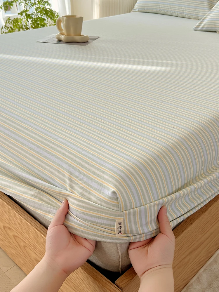 綿100%厚手ベッド用カバー：ダブルベットサイズに最適な防滑・埃防止フルカバータイプの実用性