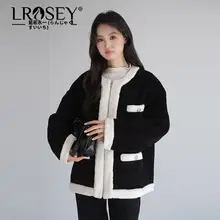 仿羊羔毛の大きいサイズ女性用コート【冬用・厚手・暖かい】