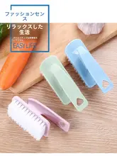 ロブスター洗浄ブラシ【フック付き・家庭用・多機能・自動曲柄・ロングハンドル】
