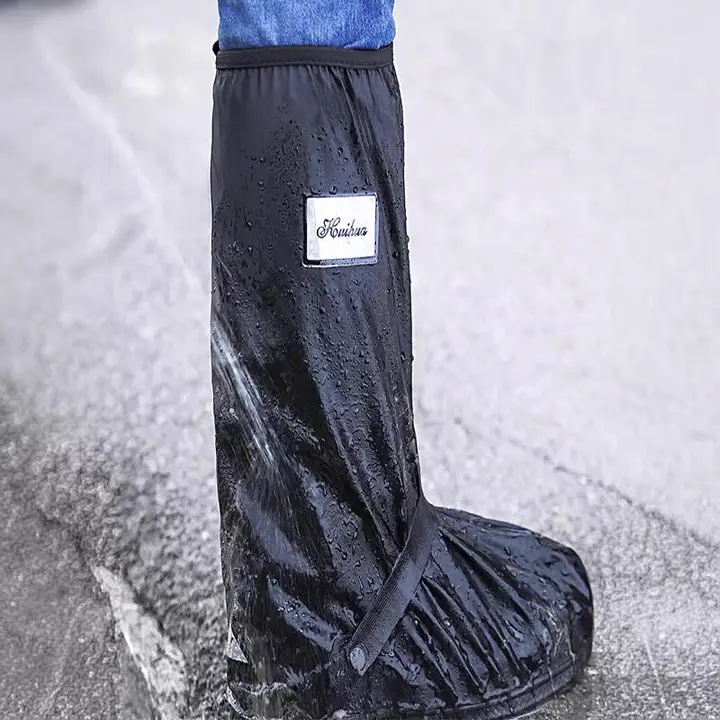 防水雨靴 メンズ用【滑り止め・厚手・耐磨耗・ハイカット・バイク用】