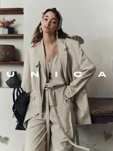 UNICA 軽量シワ加工サテンシルクスーツセット【取り外し可能なフロウリボン付き・オシャレ＆スタイル】