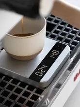 ブルートゥース対応のカフェ用電子スケール【手動抽出用・アプリ連携・コンパクトデザイン】