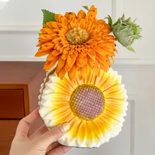 クリエイティブひまわり花瓶のインテリア【高級感あるデザイン・リビングやダイニングに最適】