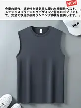 メッシュデザインの速乾Tシャツ【夏用・通気性・ダークブルー・ランニング用】