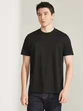 UOE 寒冷シリーズ 140番手 涼感通気性 メンズ クルーネック 半袖Tシャツ【通勤・カジュアル】