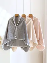 秋冬用フランネル防寒ショールブランケット【多機能・柔らかくて厚手・ソファ用】（セットアップ対応）