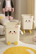 可愛いデザインの大容量ゴミ箱【家庭用・トイレ・寝室・リビング用】