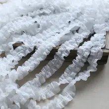 幅広雪のようなレース花柄装飾用布地【DIY・ロリータファッション・インテリア用】