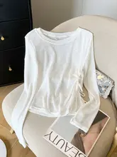 独特なデザインのラウンドネック防晒Tシャツ【夏用・オーバーサイズ・涼しげ】