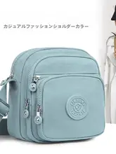 多層小型ショルダーバッグ【軽量・ナイロン製・スマホ対応・斜め掛け】
