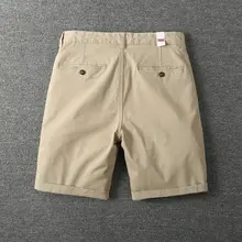 カジュアルデザイン メンズコットン半ズボン【ストレートフィット・夏用・無地】（セットアップ対応）