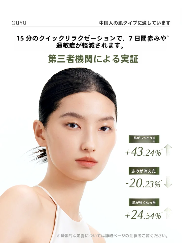 GUYUグーユー 穏やかな敏感肌向け保湿マスク【修復成分・極上の柔らかさ】