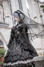 花嫁風ロリータ風無袖ドレス【ゴシックスタイル・レース・大きいサイズ】
