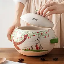 ムーミン 陶器製土鍋【高温対応・煮込み料理・火鍋・お粥用】