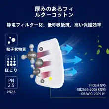 5N11CNフィルターコットン6200防毒マスク用フィルター【7502モデル・防塵・粒子用】