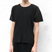 男性用 皺加工サマーTシャツ【丸首・フィット・カジュアル】