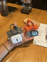 Hミニプラチナバッグ 車のキーケース【かわいいAirPodsケース・キーリング・女性用アクセサリー】