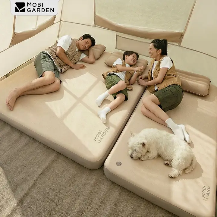 Mobi Garden 自動膨張式エアマットレス【アウトドア用・持ち運び便利・テント用】