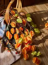 秋の葉の飾り用造花【中華風・テーブル装飾用・枫葉・宮灯風】