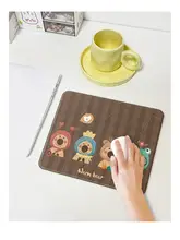 カートゥーンデザインのマウスパッド【硬質・ポータブル・滑り止め・シルク風】