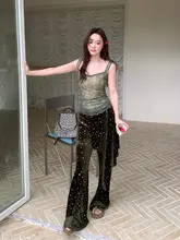 春夏用サテンパンツ【極上の柔らかさ・スリムフィット・レディース】（セットアップ対応）