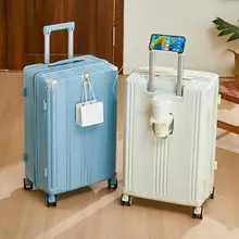 女性用 多機能小型旅行用キャリーケース【パスワードロック・機内持ち込み対応】