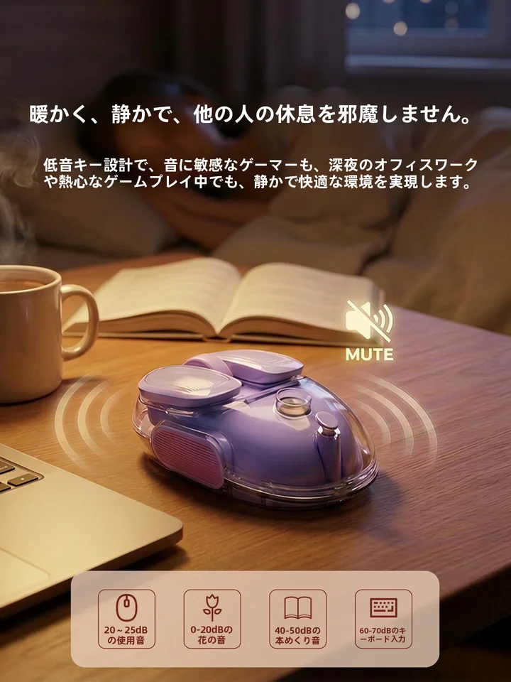 EWEADN ワイヤレスマウス Bluetooth対応 静音 充電式 コンパクト レディース ノートパソコン用 オフィス ゲーム Q9