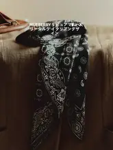 シルクスカーフ【サテン風・100%桑蚕絲・首巻き用】