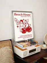 モカポットのイタリアンヴィンテージイラストポスター【バウハウススタイル・カフェの壁掛け用】