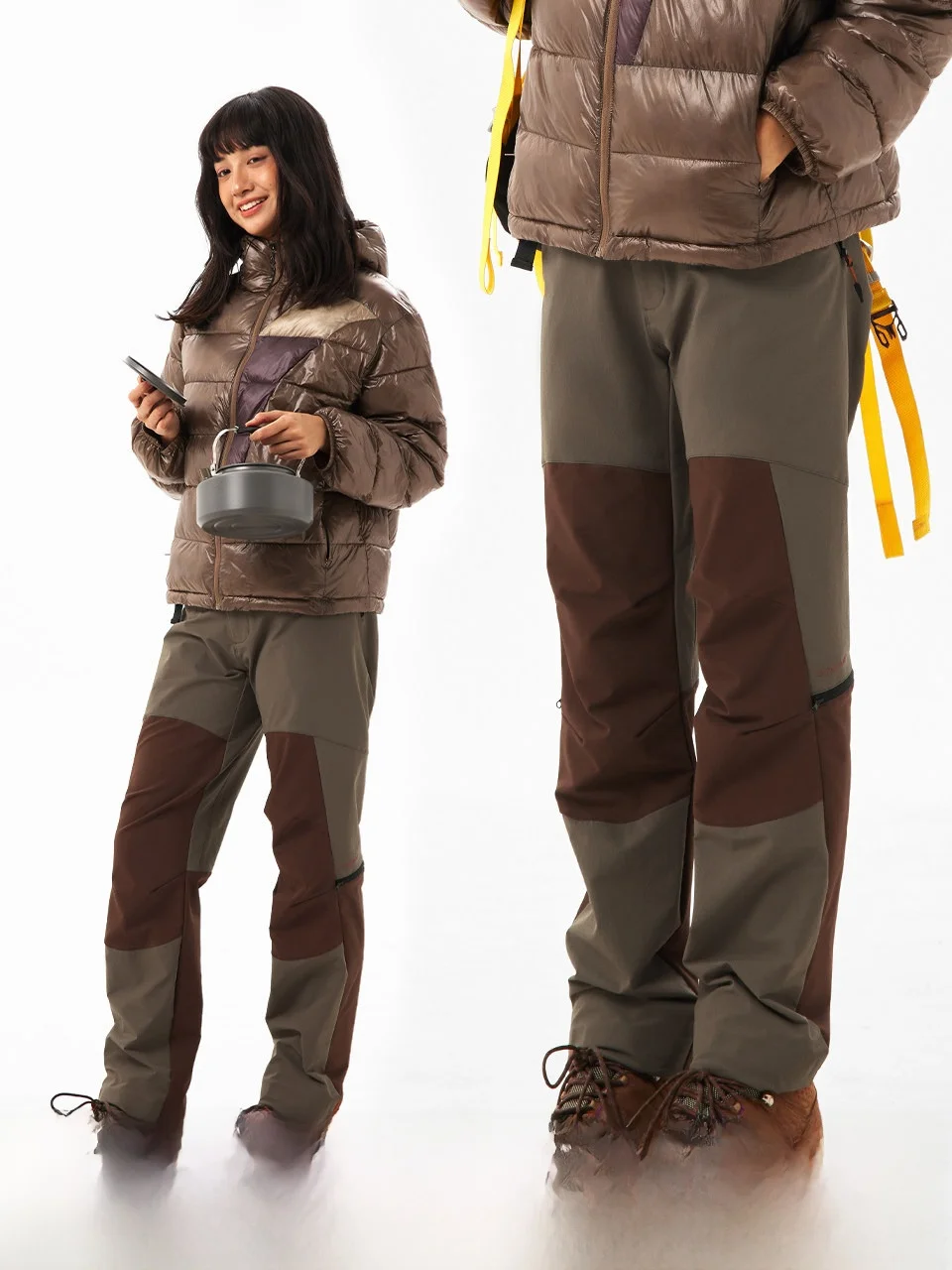 アウトドア登山用 ソフトシェルパンツ【ストレートフィット・伸縮性・長ズボン】 春服 メンズ 通勤用に最適なアイテム