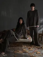 男女兼用 ワッフル生地の厚手ルームウエア【暖かい・秋冬用・極上の柔らかさ】（セットアップ対応）