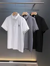 極上の柔らかさD字刺繍ポロシャツ【コットン・短袖・スタイリッシュ】