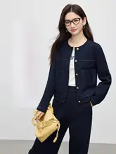 グレーのセットアップ【丸首・ショートジャケット・ワイドパンツ】（セットアップ対応）