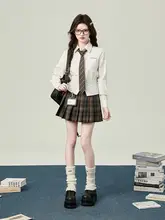 ハナリンデザインの夏用女子ショートスカート【百褶デザイン・JKスタイル】（セットアップ対応）