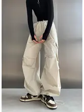 PAPERLLL 抽織デザインのワイドストレートパンツ【ホワイト・カジュアル・女性用】